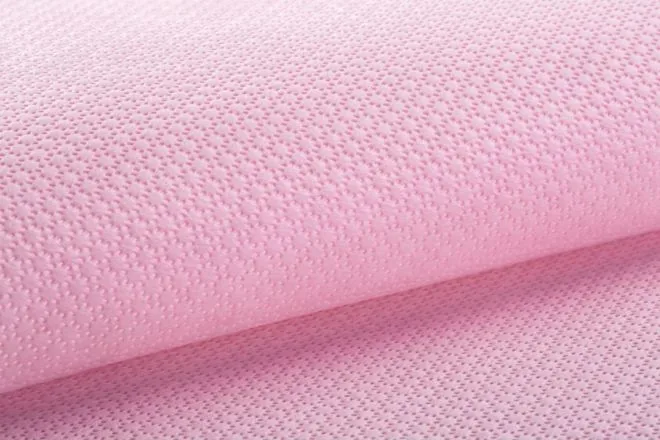 SSS plum blossom dot embossed nonwoven in pink