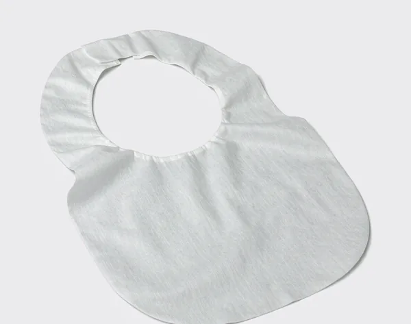 Plain white disposable bib