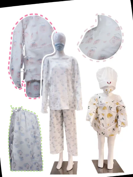 Disposable medical garment set including surgical gown and coverall