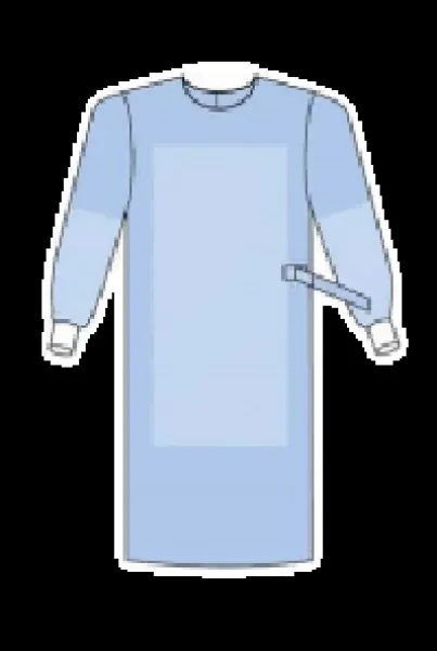 Disposable surgical gown made of SMMS nonwoven fabric