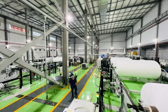 Spunbond nonwoven production line